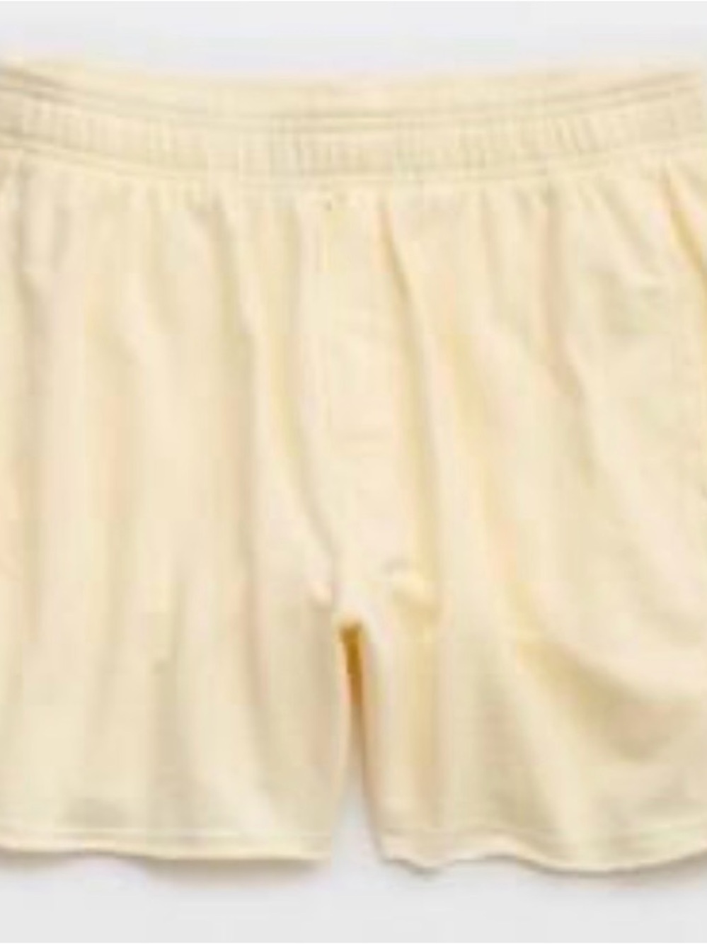 aerie soft butter yellow 100% cotton shorts